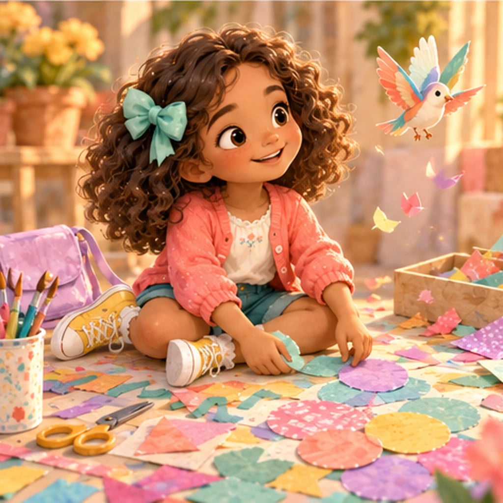 L’atelier créatif et les confettis